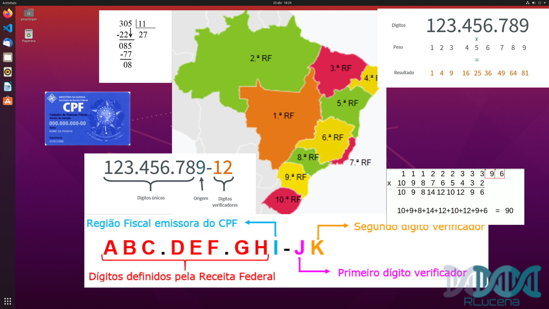 A Matemática nos Documentos CPF